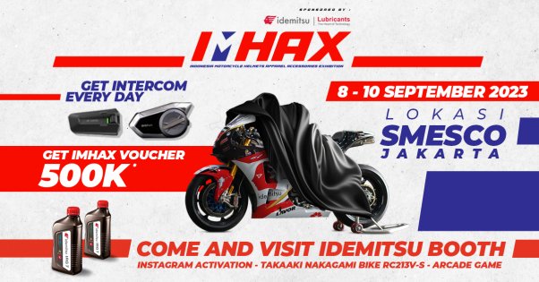Idemitsu Siap Ramaikan Pameran Motorbike Apparel IMHAX di Jakarta!